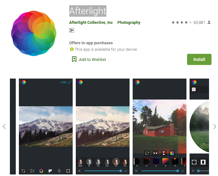 Afterlight - Photo Editing Apps