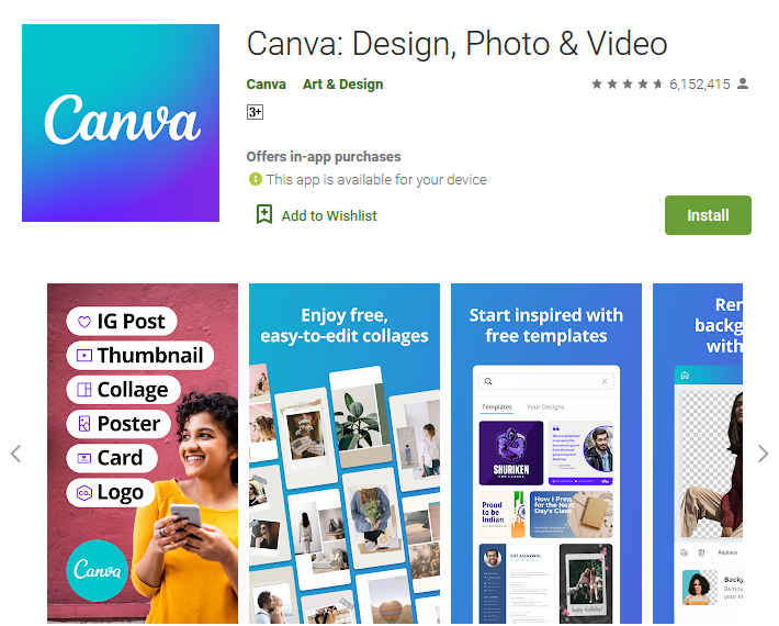 Canva - Photo Editing Apps